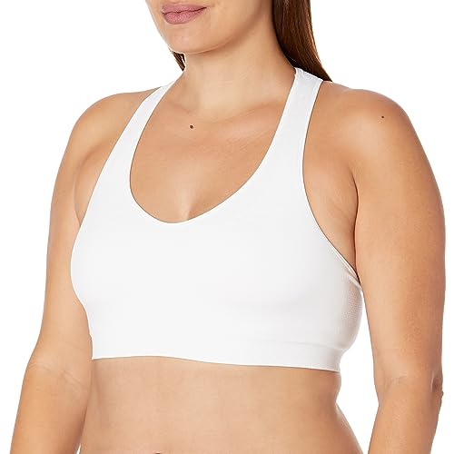 Hanes Seamless Racerback Moderate-Support Sports Bra with CoolDRI Moisture-Wicking