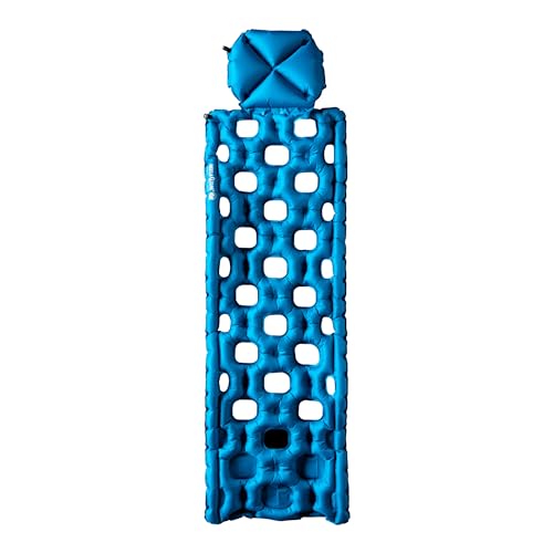 KLYMIT Inertia Ozone Sleeping Pad | Lightweight, Comfortable Air Mattress with Built In Pillow, Portable and Easy to Inflate for Camping Tents & Van Life