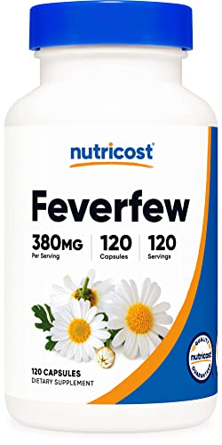 Nutricost Feverfew Capsules 380mg, 120 Capsules, Vegetarian Friendly, Non-GMO & Gluten Free