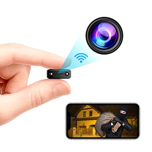 Pyzzia Hidden Camera for Spy Small WiFi Hidden Camera 1080P HD Smart Home Cameras Mini Cameras Nanny Cam with Motion Sensor Night Vision App Control Cellphone Control No Battery No Need Wi-Fi