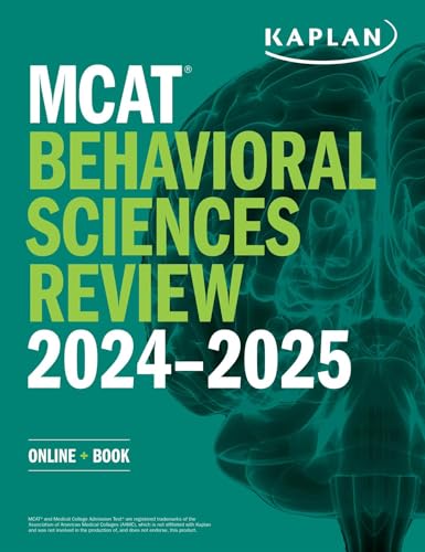 MCAT Behavioral Sciences Review 2024-2025: Online + Book (Kaplan Test Prep)