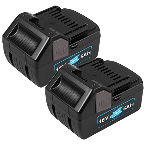 Fancy Buying [2Pack] 18V 6000mAh Replacement Lithium-ion Battery for Hitachi BSL1830 BSL1815X EB1814SL DS18DSAL 33055 330067 330068 330139 330557 Drill Cordless Tool
