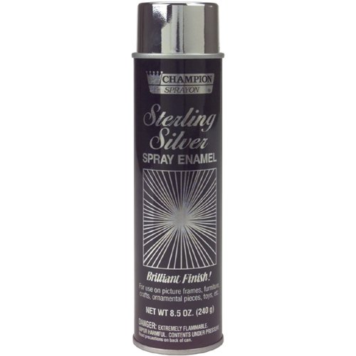 Chase Brilliant Finish Spray Enamel 8.5oz, Sterling Silver