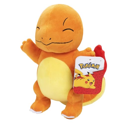 Pokémon 8' Charmander Plush - Officially Licensed - Quality & Soft Stuffed Animal Toy - Generation One - Add Charmander to Your Collection! - Great Gift for Kids, Boys, Girls & Fans of Pokemon