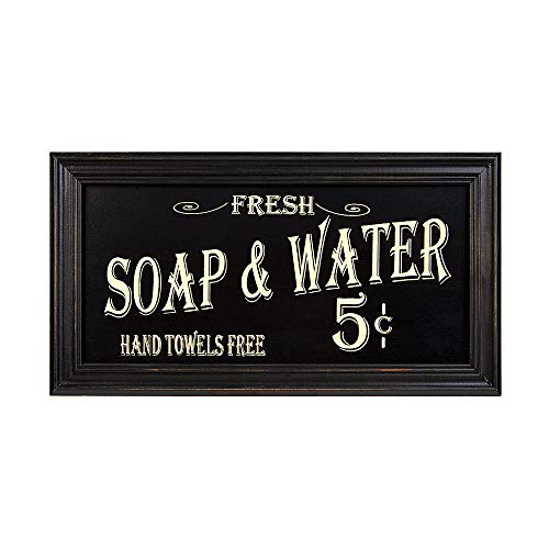 Vintage Bath Advertising Wall Art | Americana Collection | Bathroom Laundry Room Decor | 7 1/2 x 14 Inch