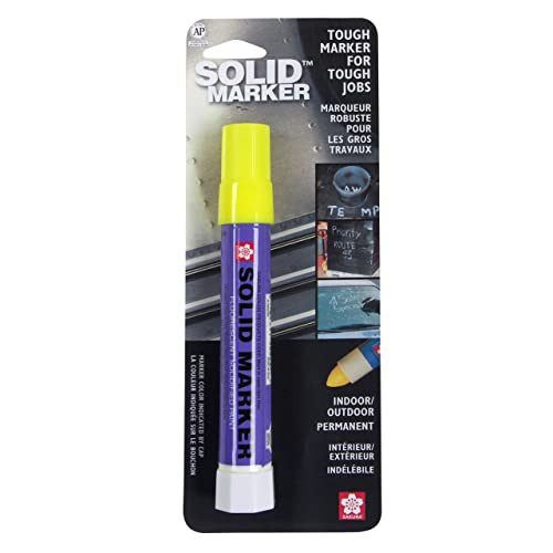 Sakura Solid Paint Markers - Permanent Marker Paint Pens - Window, Wood, & Glass Marker - Fluorescent Yellow Paint - 1 Pack