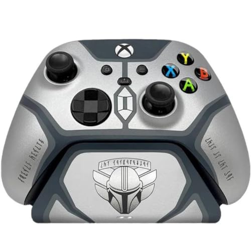Razer Limited Edition Mandalorian Wireless Pro Controller & Quick Charging Stand Bundle for Xbox Series X|S, Xbox One: Impulse Triggers - Textured Grips - 12hr Battery Life - Magnetic Secure Charging