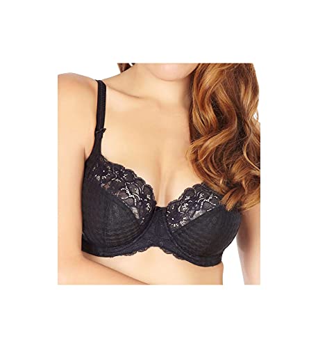 Panache Womens Women's Envy Balconnet Lace (7285) Bras, Black, 34G US