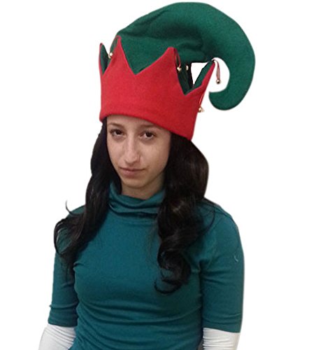 Fun Express Felt Elf Hat with Jingle Bells - Size S/M