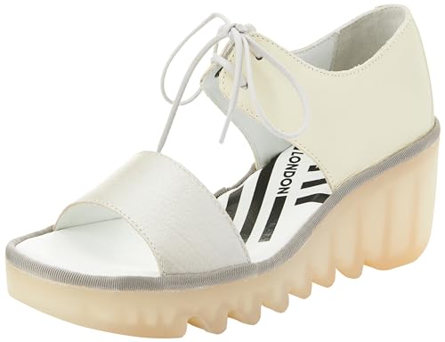 FLY London BILU465FLY Silver/Off-White Borgogna/Luxor EU 41 (US Women's 10-10.5) M