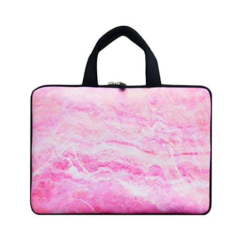 11 11.6 12 12.5 inch Laptop Carrying Bag Chromebook Case Notebook for Apple MacBook Air Samsung HP DELL Lenovo Asus (Pink Marble2)