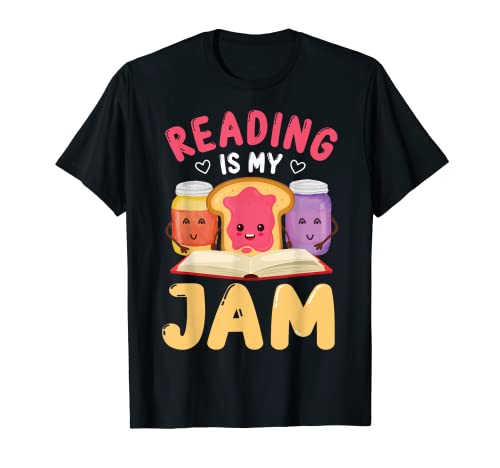 Reading Is My Jam Funny I Love to Read Books Gift T-Shirt