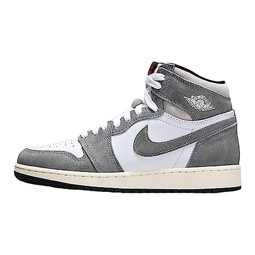Air Jordan 1 Retro High OG Grade School Black/Fire Red-Grey FD1437-051 7Y