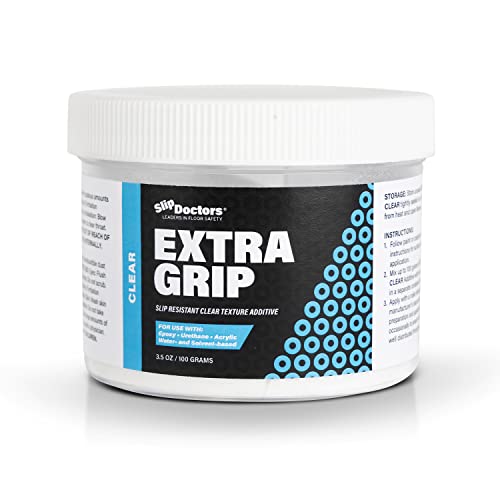 SlipDoctors Extra Grip Clear – Anti-Skid Additive for Outdoor and Indoor Surfaces Including Paint, Metal, Wood, Fiberglass, and Concrete – Anti-Slip, High Traction Additive for Paint and Coatings