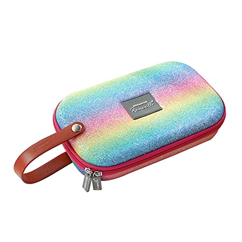 RemeeHi Hair Lace Wig Travel Bag Storage Case,Hair Wig Hair Tools Hairdressing Bag, Hair Stylist Cosmetic Organizer with Accessory Pockets Large G104