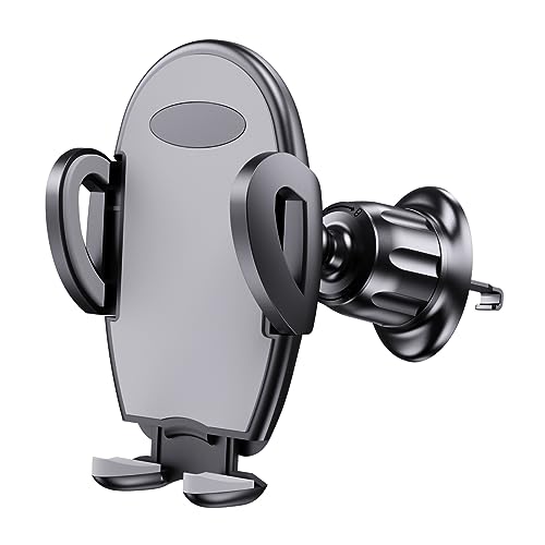 AUCELI Car Phone Holder for Air Vent, Universal Hands-Free Car Cell Phone Mount, Big Phones & Thick Case Friendly, Auto Phone Clamp Cradle for iPhone 14 13 12 Pro Max and More Smartphones