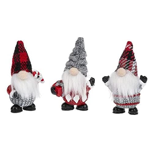 Ganz Home and Garden Christmas Holidays Gnome Mini Figurines/Charms 3-piece Set EX25643