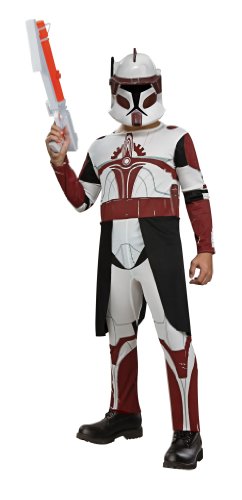 Rubies Star Wars Clone Wars Child's Clone Trooper Commander Fox Costume and Mask, Small
