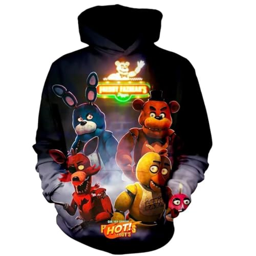 OERIRI Unisex Hoodie 3D Printed Kids Sweatshirt Fashion Pullover for Boys and Girls-4-M