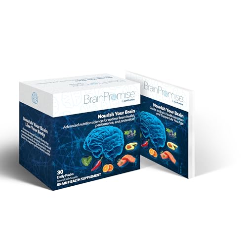 EyePromise BrainPromise Brain Supplement – Science-Based Brain Health Formula Featuring Lutein & Zeaxanthin to Support Long-Term Brain Performance and Focus. 30-Day Supply Softgels