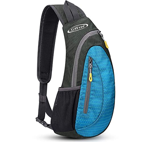 G4Free Sling Bags Men and Women Shoulder Backpack Small Cross Body Chest Sling Backpack Light Blue