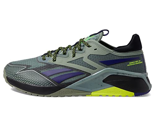 Reebok Men's Nano X2 Tr Adventure Cross Trainer, Harmony Green/Black/Solar Acid Yellow, 11