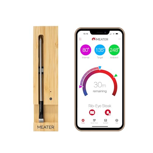 Original MEATER: Wireless Smart Meat Thermometer | 33ft Wireless Range | for The Oven, Grill, BBQ, Kitchen | iOS & Android App | Apple Watch, Alexa Compatible | Dishwasher Safe