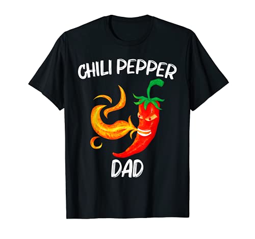 Funny Chili Pepper For Dad Father Red Spicy Flaming Jalapeno T-Shirt
