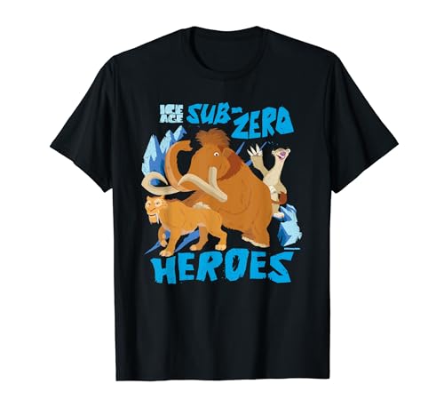 Ice Age Sub-Zero Heroes Manny Diego and Sid T-Shirt