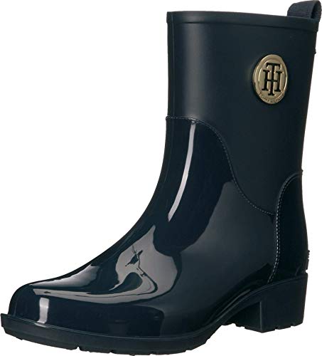 Tommy Hilfiger Women's KIPPA Rain Boot, Dark Blue, 6