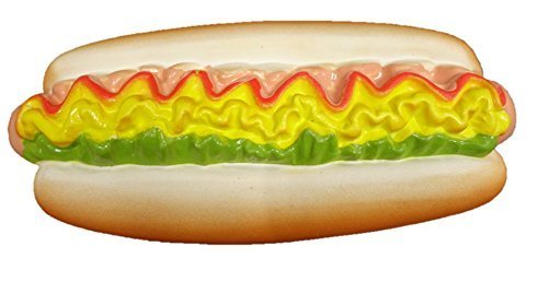 Latex Fast Food Design Dog Toy (Hotdog)