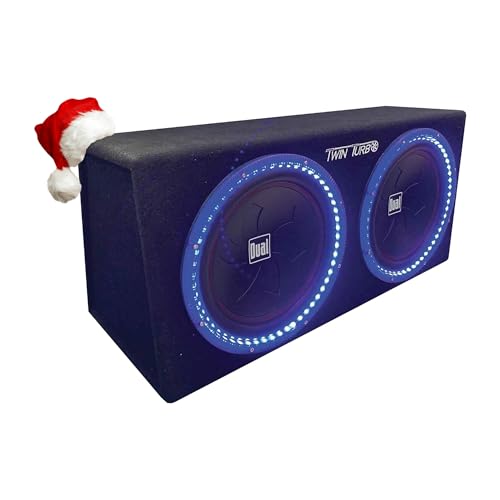 Dual Electronics SBX212i 12-inch illumiNITE High Performance Studio Enclosed Subwoofers with 1,200 Watts of Peak Power & 41-Ounce Magnets