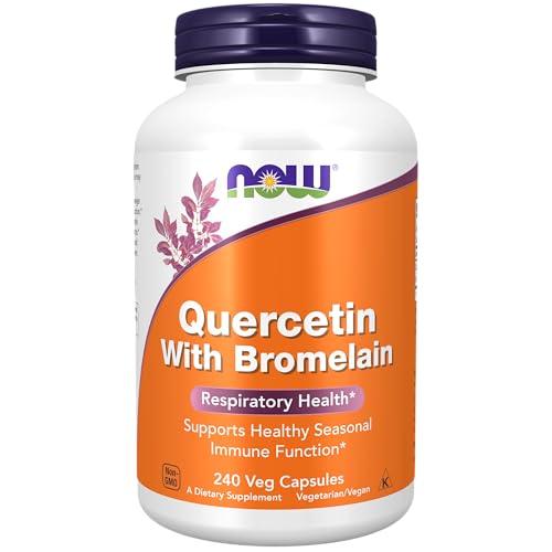 NOW Supplements, Quercetin with Bromelain, Balanced Immune System*, 240 Veg Capsules