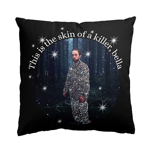 Gaslight Gatekeep Girlboss This is The Skin of a Killer Bella, Twilight Edward Cullen, Robert Pattinson Tracksuit, Meme Throw Pillow Covers, Cushion Covers, Pillow Cases 18'' x 18'' (45cm x 45cm)