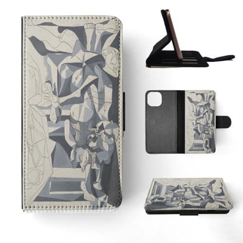 Pablo Picasso - The Charnel House Art Paint FLIP Wallet Phone CASE Cover for Apple iPhone 15