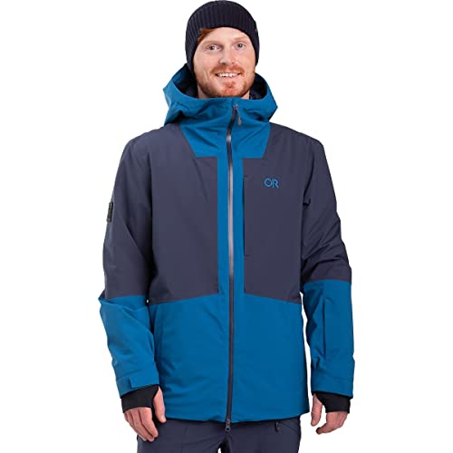 Outdoor Research Men's Snowcrew Jacket – Snow & Ski Insulated Jacket, Waterproof & Wind Resistant, Helmet Compatible Hooded Jacket