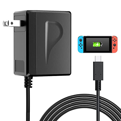 Switch Charger for Nintendo Switch, AC Power Charger Cable Adapter with Nintendo Switch Lite OLED and Android Mobile Phone Charger