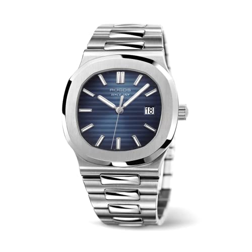 JOESD Men's Automatic, Auto Date Wrist Watches Waterproof Analog Watch with Stainless Steel Skeleton Luxury Classic Mechanical Watch 42mm