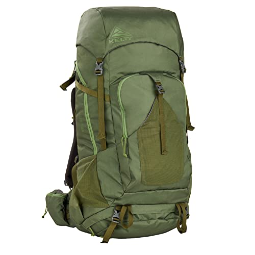Kelty Asher Day Hiking Pack, 18-85 Liter Capacity, Hiking, Backpacking, Travel Pack, Internal Frame 2023 Model (85L Winter Moss)