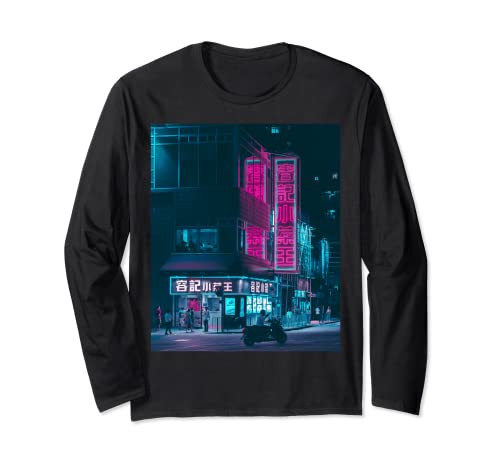 Cyberpunk Clothing, Hong Kong Cyberpunk Cyberpunk Streetwear Long Sleeve T-Shirt