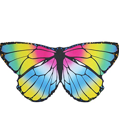 D.Q.Z Kids Monarch Butterfly Wings for Toddlers Girls Halloween Dress Up Costumes Children Fairy Party Favors (Mulitcolored)