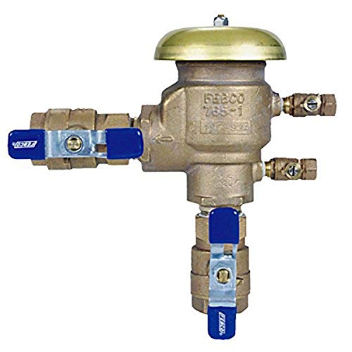Febco 765EUB Pressure Vacuum Breaker with Union Connection and QT Shutoff, 1'