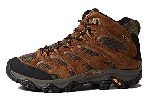 Merrell Men's Moab 3 Mid Waterproof Hiking Boot, Earth, 10