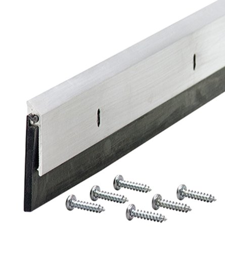 M-D Building Products 68247 All-Season Door Sweep, Heavy Duty Aluminum, Ideal for Residential & Commercial Use, Easy Installation with Heavy Rubber Seal, Ensure Comfort and Security (36 Inch, Silver)