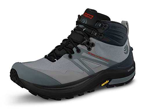 Topo Athletic Men's Trailventure 2 Comfortable Lightweight 5MM Drop Trail Running Shoes, Athletic Shoes for Trail Running, Stone/Navy, Size 11