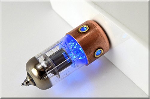 Handmade 128GB USB 3.1 Blue Porthole Pentode Electron Tube USB Flash Drive. Steampunk/Industrial Style