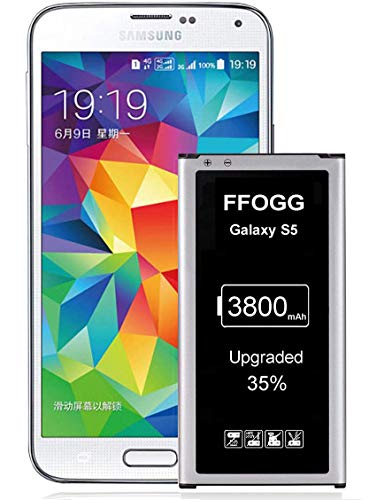 Galaxy S5 Battery,FFOGG Upgraded 3800mAh Li-ion Replacement Battery for Samsung Galaxy S5 [ I9600, G900F, G900V (Verizon), G900T (T-Mobile), G900A (AT&T),G900P(Sprint)]
