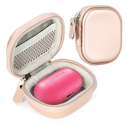 CaseSack Wireless Earbuds case for Samsung Gear IconX (2018 Edition), Galaxy Buds, Galaxy Buds 2019, Galaxy Buds+ Plus, Galaxy Buds+ Plus 2020, mesh Accessory Pocket, Elastic Secure Strap