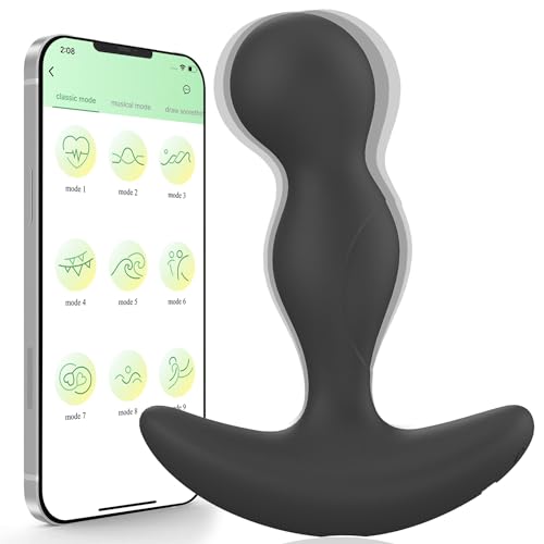 Vibrating Adult Anal Toys Butt Plug with App Control -Waterproof Bullet Vibrator for Men Female, Women and Couples Hand held Personal Massager