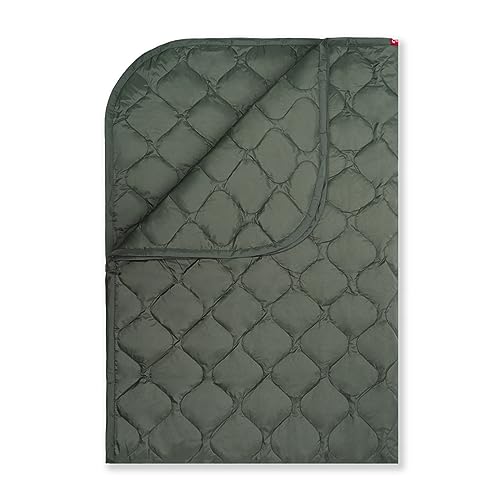 MAUHOSO Tactical Camping Blanket,3M Thinsulate Insulated Blanket,Packable,Lightweight,Warm Puffer and Water Resistant Camping Quilt for Outdoor,Hiking,Camping Beach and Traveling,Ranger Green